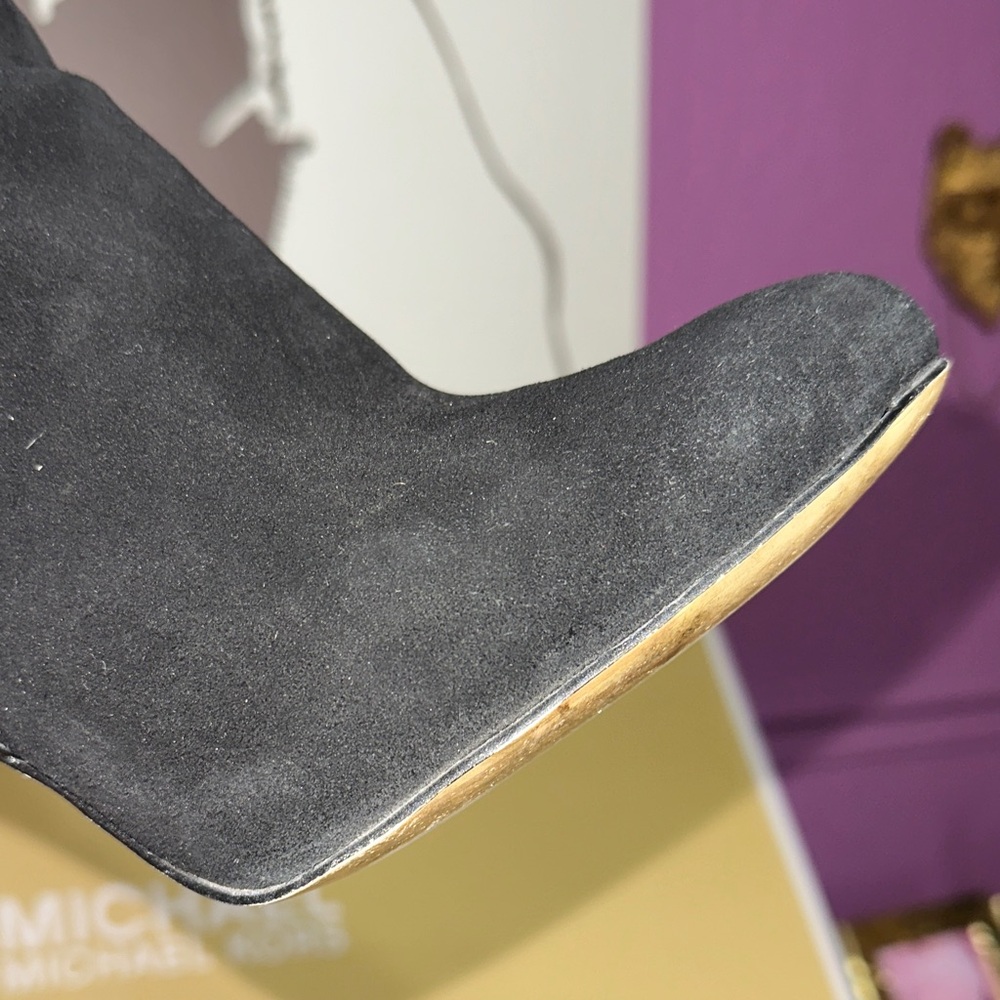Michael Kors Black Over the Knee Boots with Buckle Detail - Picture 15 of 17